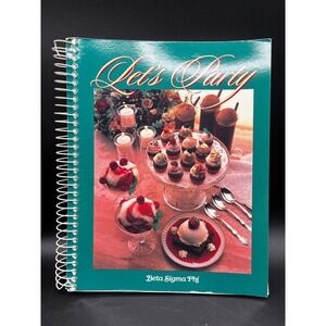 Lets Party Beta Sigma Phi Cookbook Spiral Bound Recipes Desserts